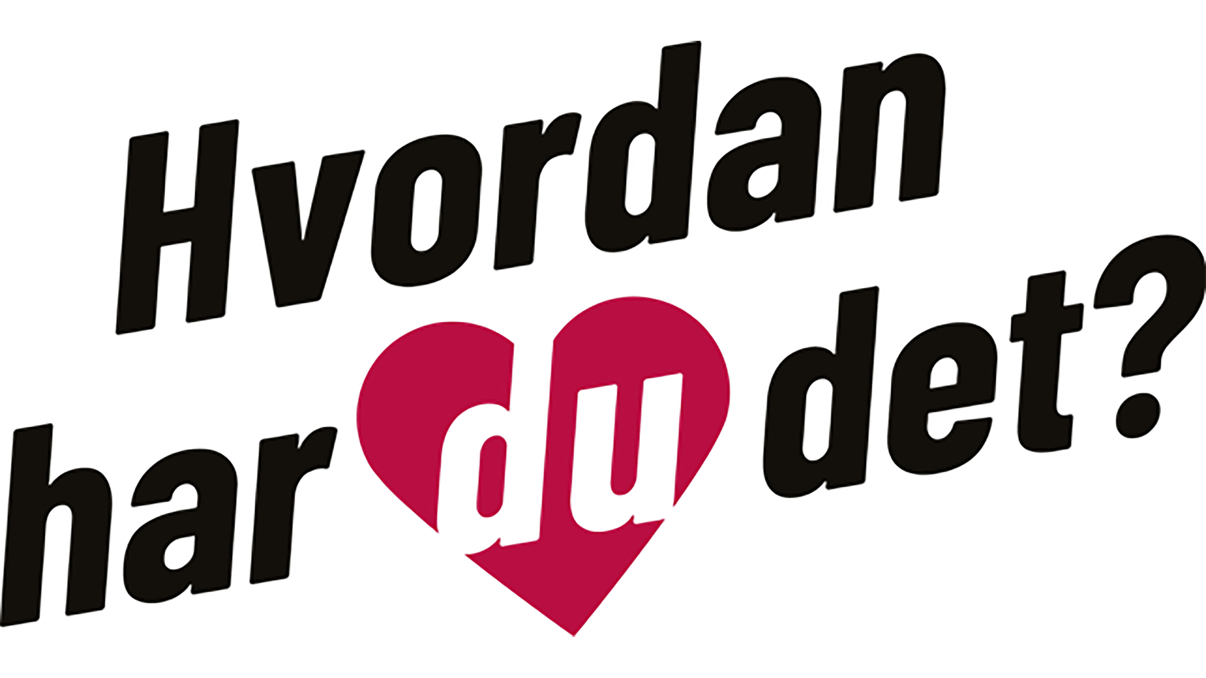 Ordlyden 'Hvordan her du det'?- hvor du er sat i et rødt hjerte