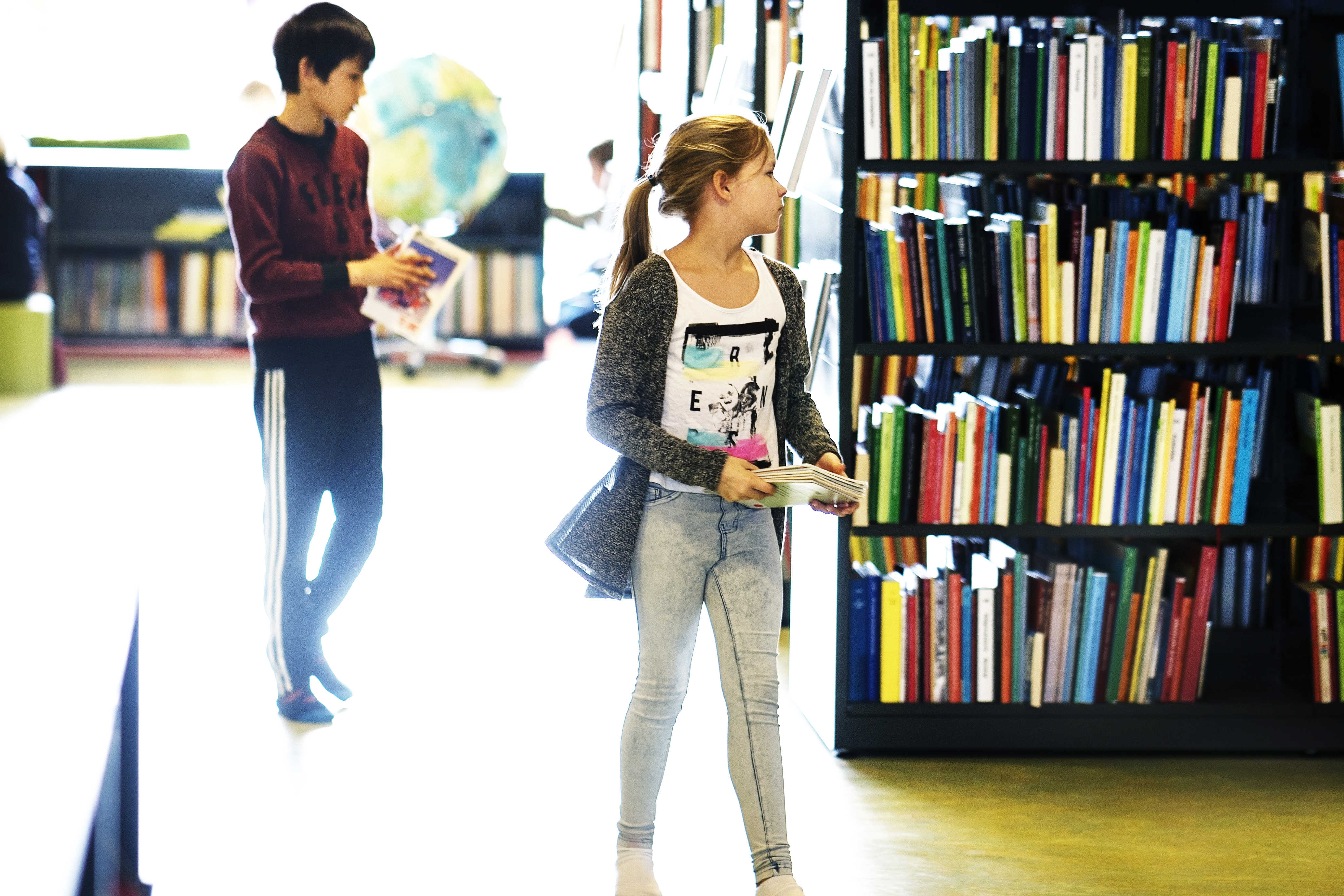 Børn på Ørbæk Bibliotek