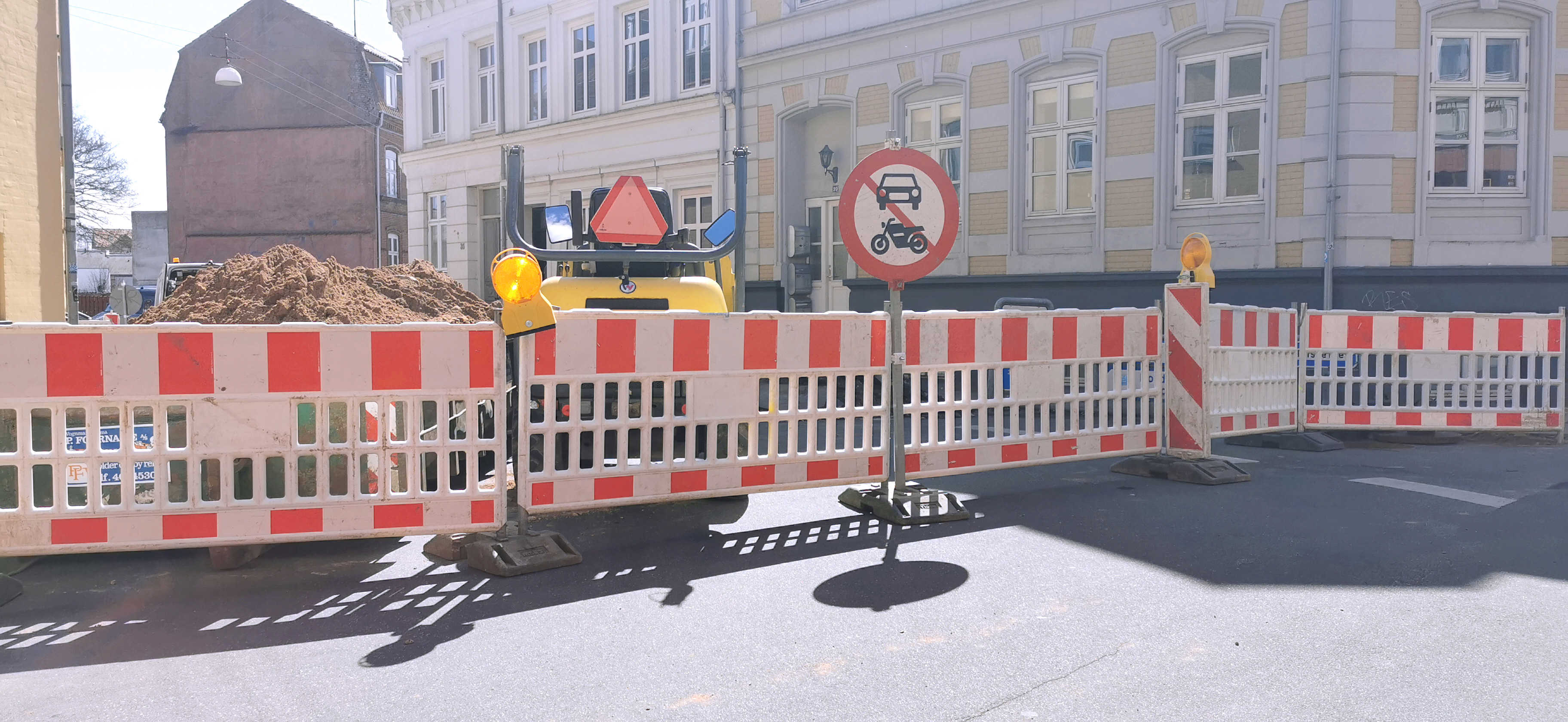 Afspærring på vejareal