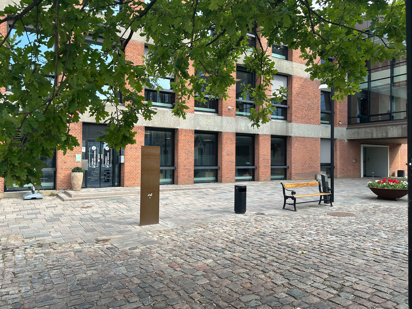 Indgangen til Nyborg Kommune fra Torvet 2B