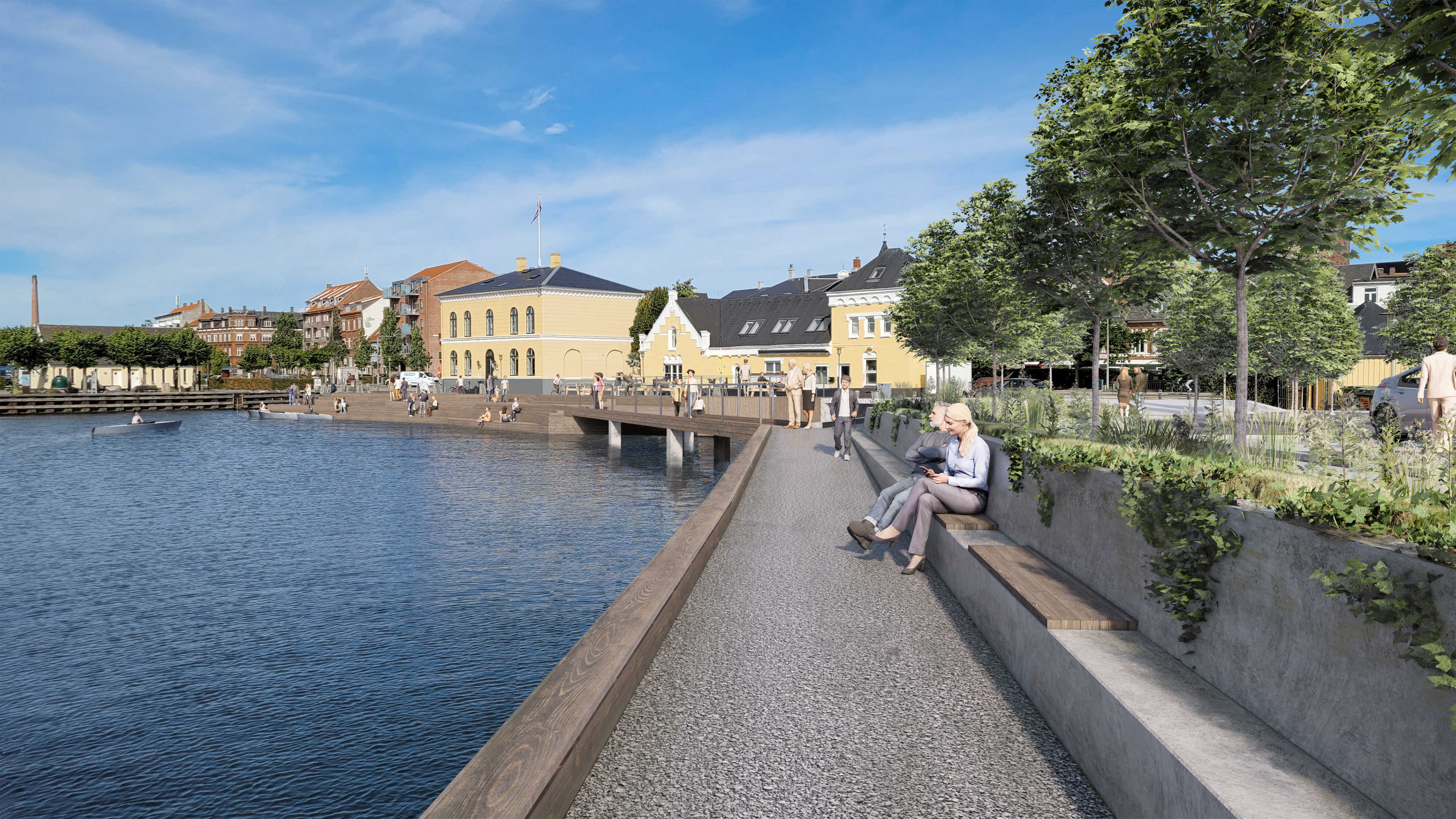 Visualiseringer nær Kongens Skibsbro mod vest