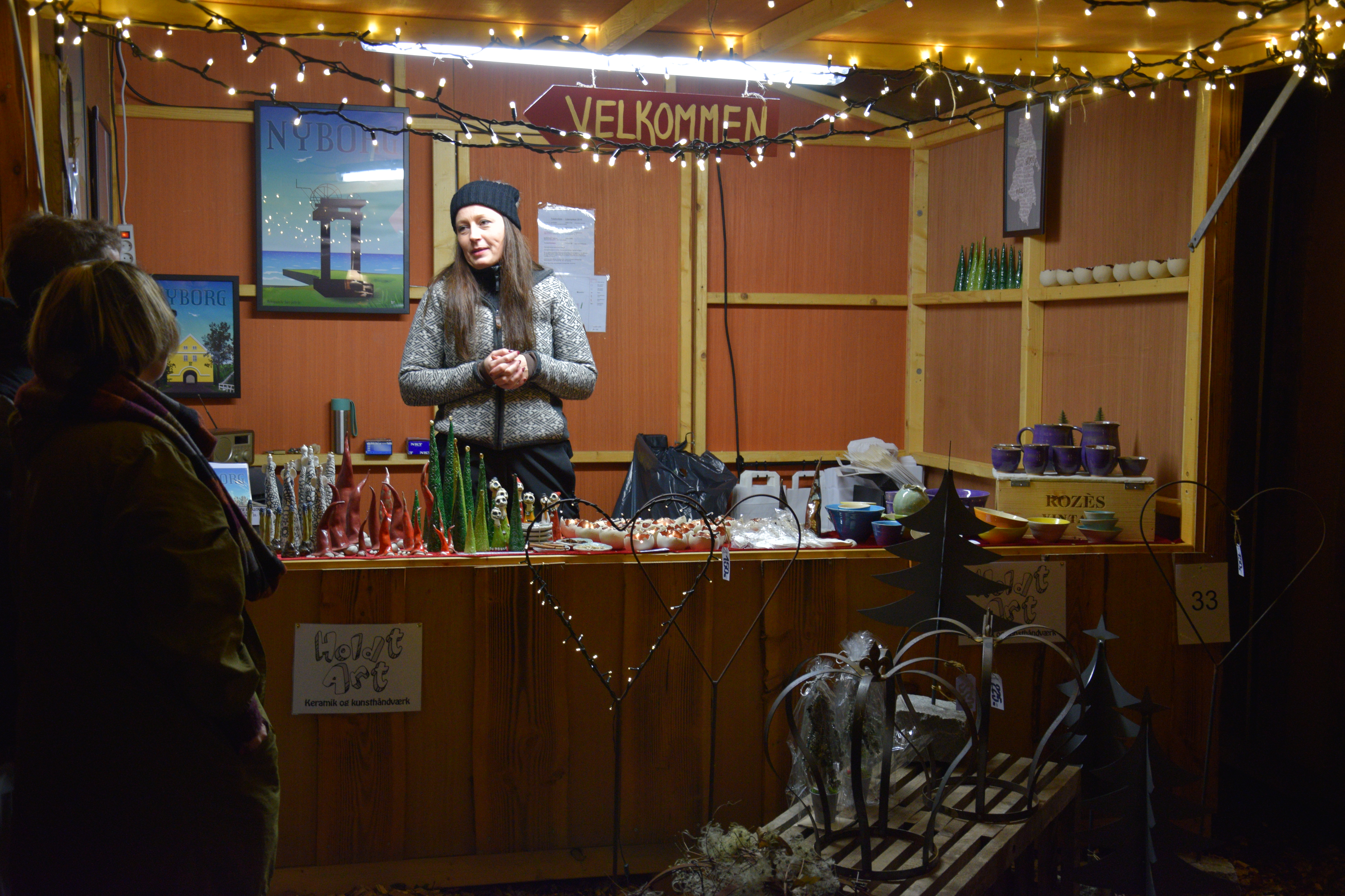 Markedsbod under Jul i den gamle Kongeby