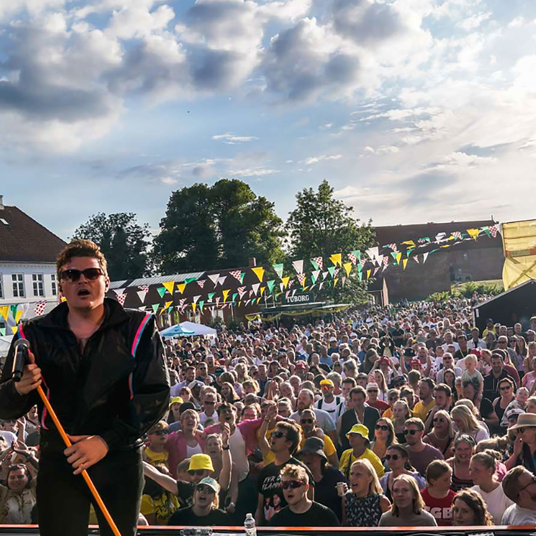 Koncert på Torvet i Nyborg under Tour de France