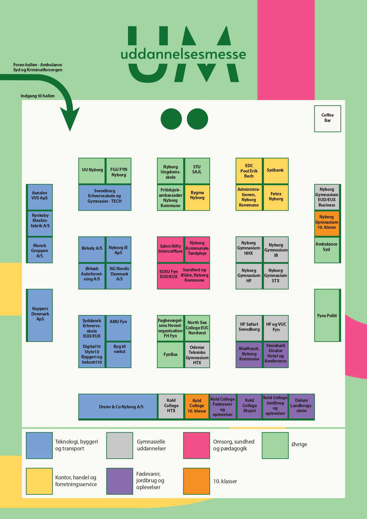Oversigt Over Stande til uddannelsesmesse 2025