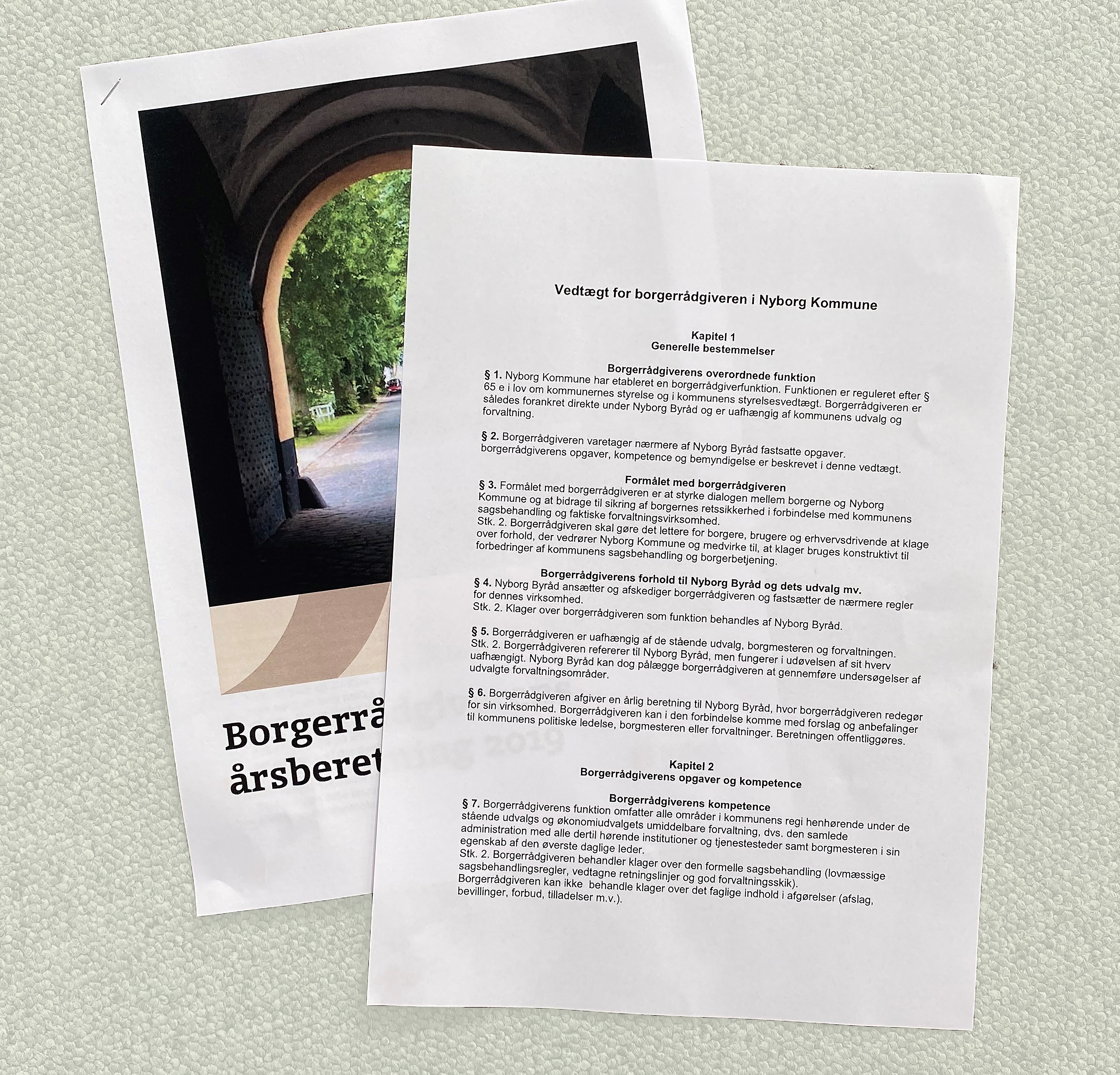 Foto af Borgerrådgiverens årsberetning