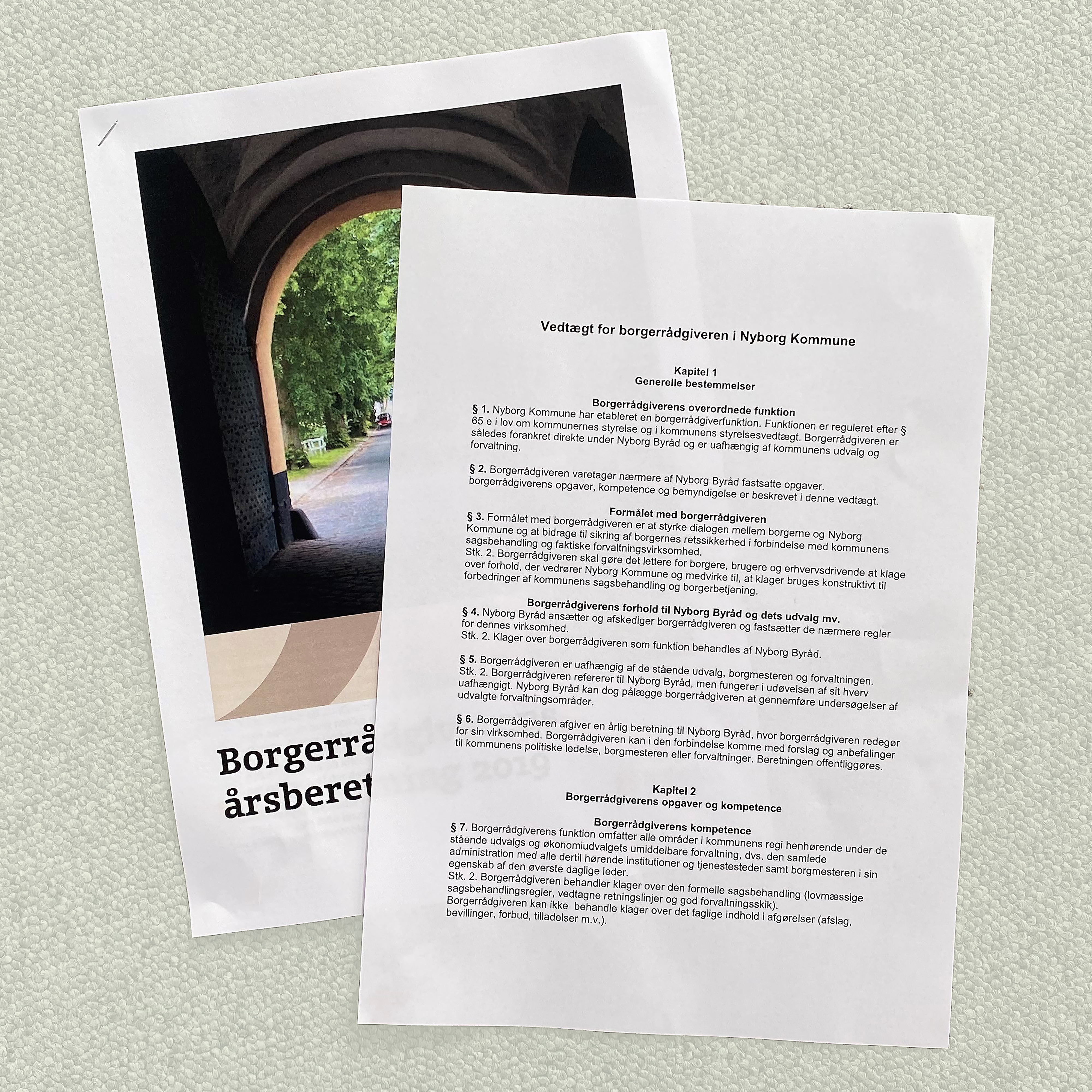 Foto af Borgerrådgiverens årsberetning