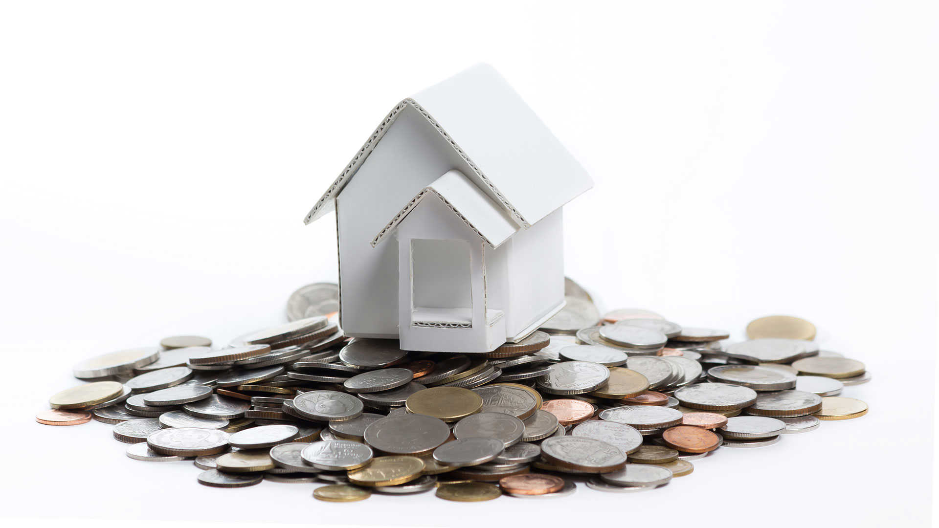 Paphus på en bunke penge