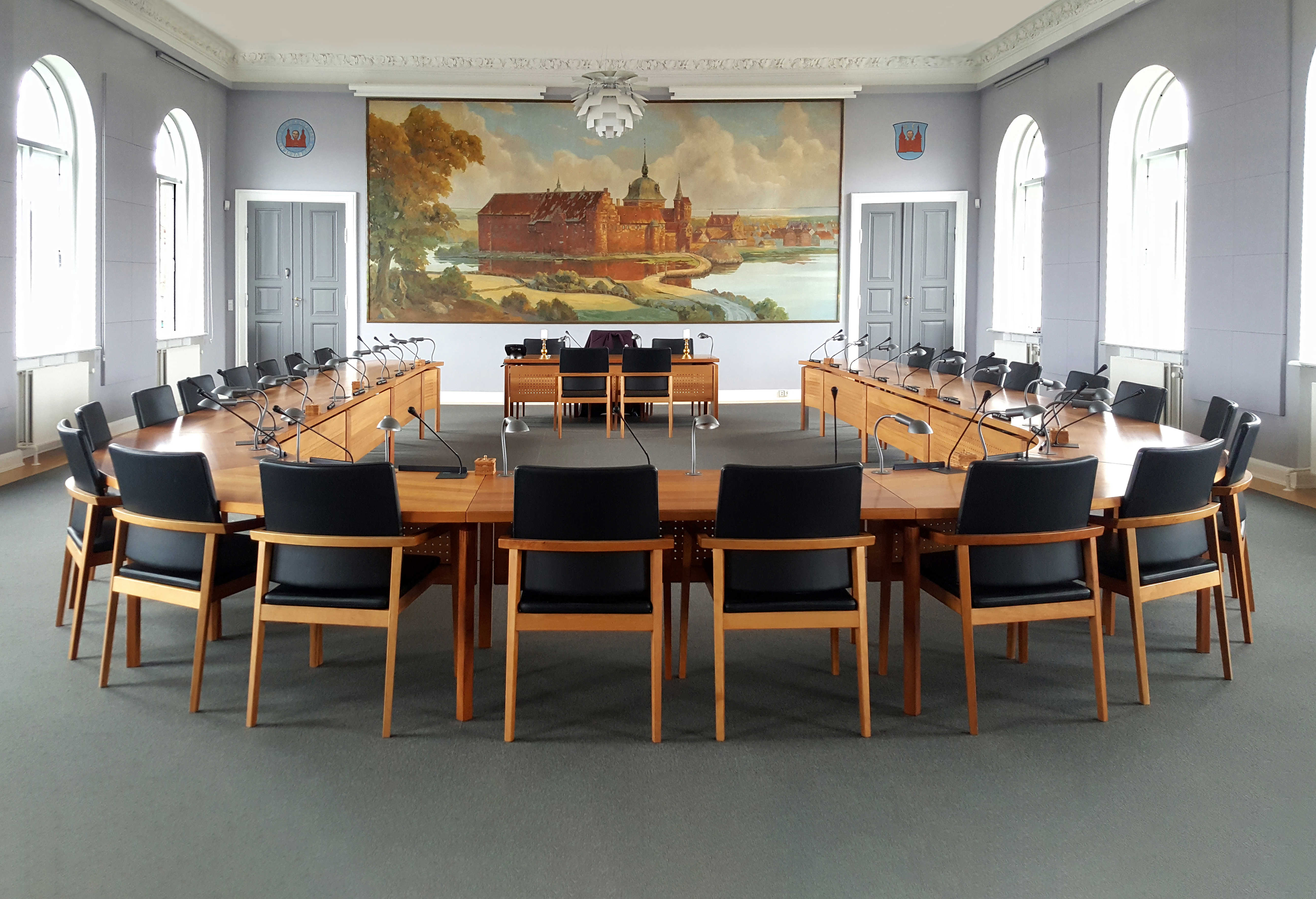 Nyborg Kommunes byrådssal